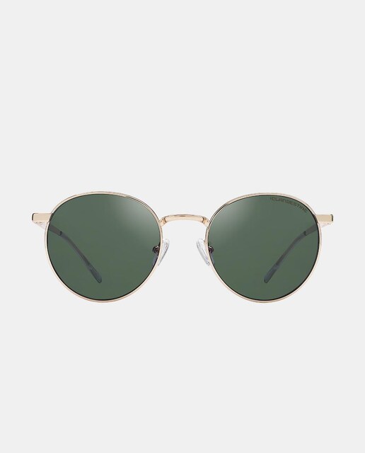 Imagen 0 de Gafa de sol unisex aviador en acero inoxidable con lente polarizada