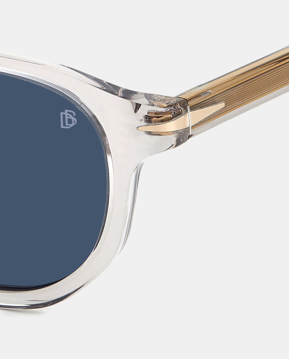 Imagen 4 de Gafas de sol de hombre redondas de acetato - David Beckham - Transparente Transparente