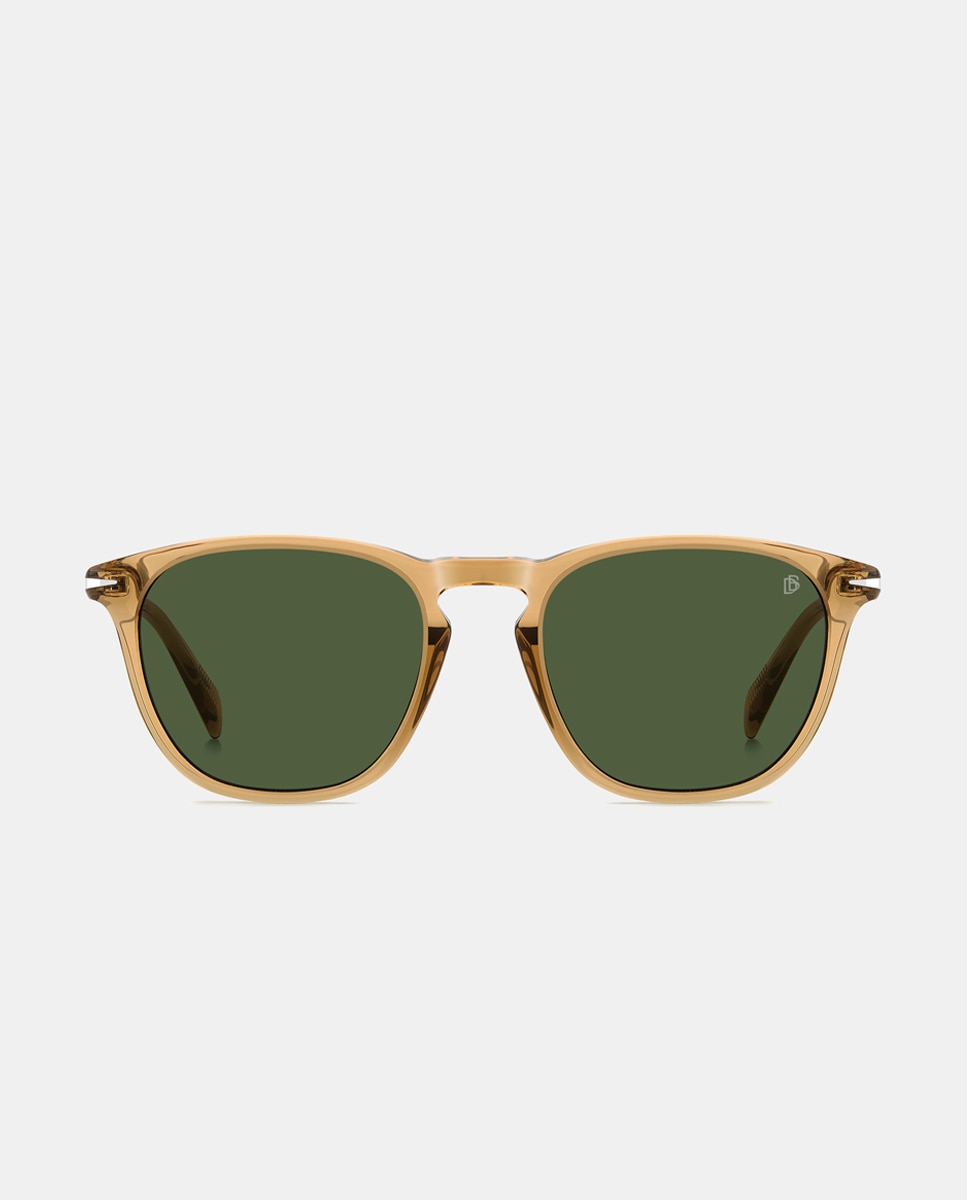 Imagen 0 de Gafas de sol de hombre ovaladas en acetato en amarillo Amarillo