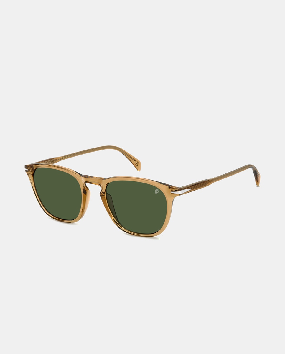 Imagen 2 de Gafas de sol de hombre ovaladas en acetato en - David Beckham - Amarillo Amarillo