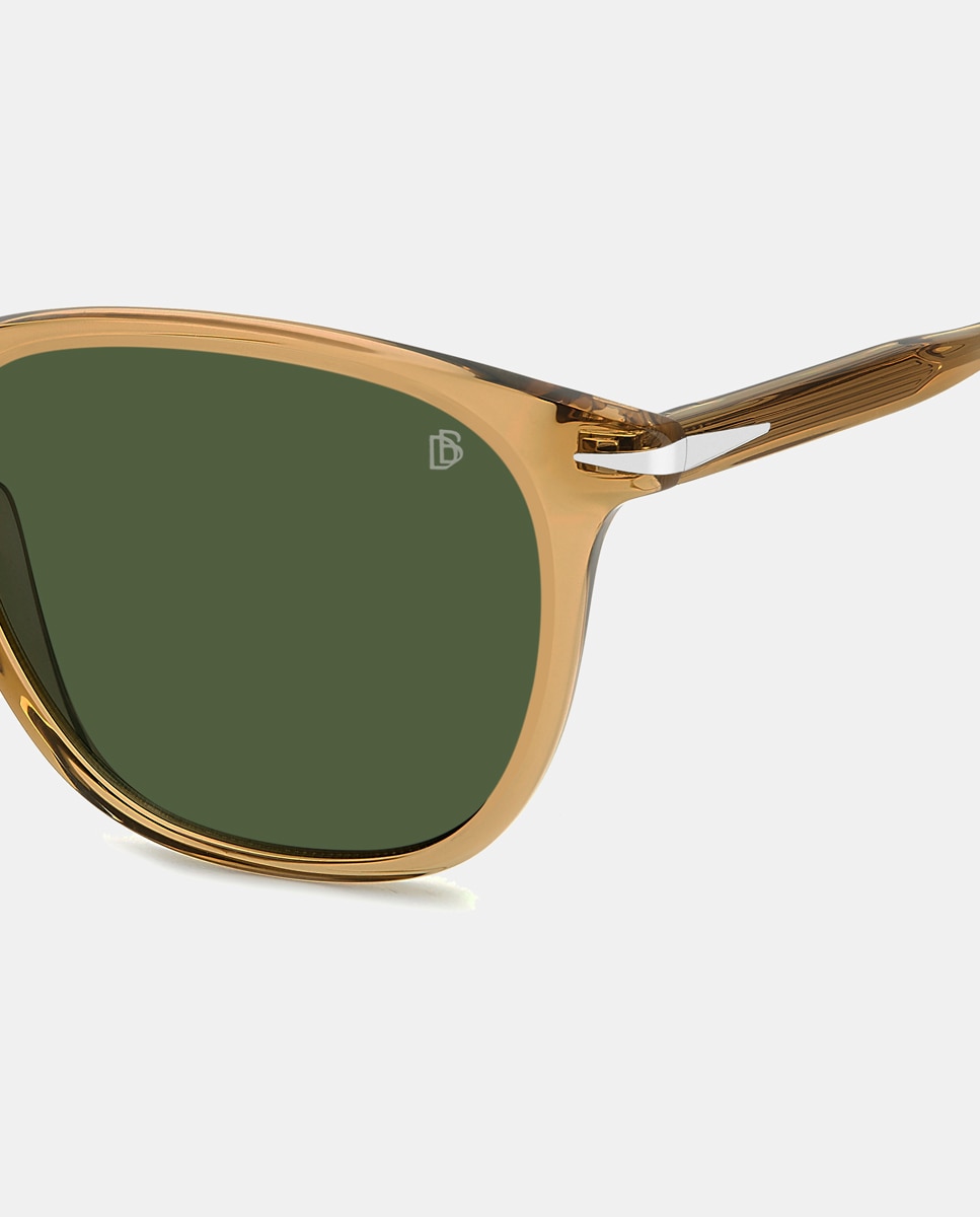 Imagen 3 de Gafas de sol de hombre ovaladas en acetato en - David Beckham - Amarillo Amarillo