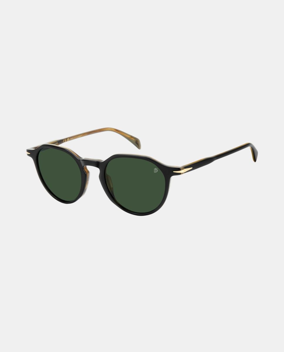 Imagen 3 de Gafa de sol de hombre ovalada en acetato - David Beckham - Negro Negro
