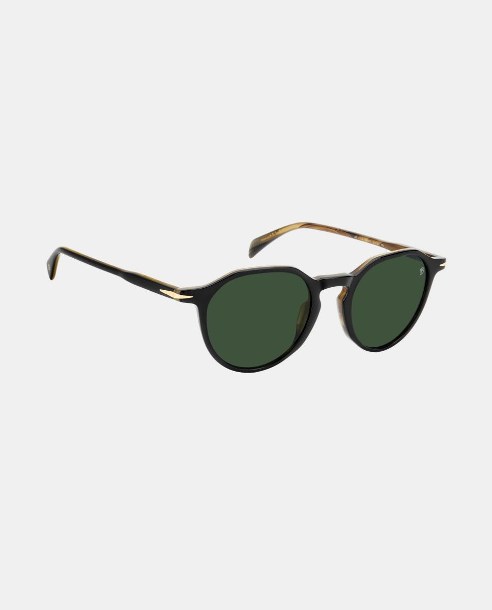 Imagen 4 de Gafa de sol de hombre ovalada en acetato - David Beckham - Negro Negro