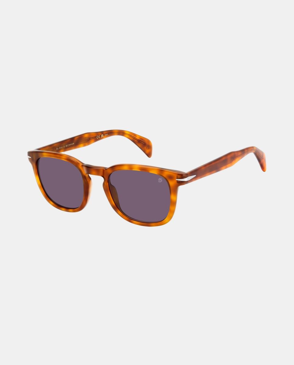 Imagen 2 de Gafa de sol de hombre rectangular en acetato - David Beckham - Marrón Marrón