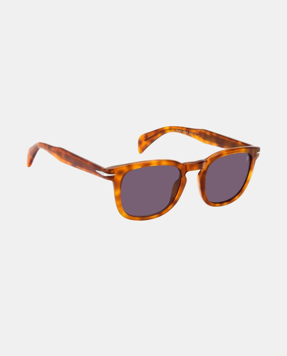 Imagen 3 de Gafa de sol de hombre rectangular en acetato - David Beckham - Marrón Marrón