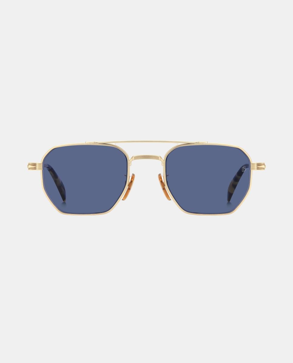 Imagem 0 de Óculos de Sol Retangulares em Metal