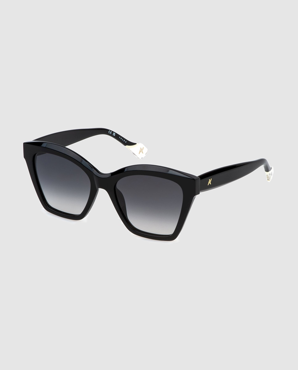 Imagen 0 de Gafas de sol de mujer mariposa en acetato lente degradada Negro
