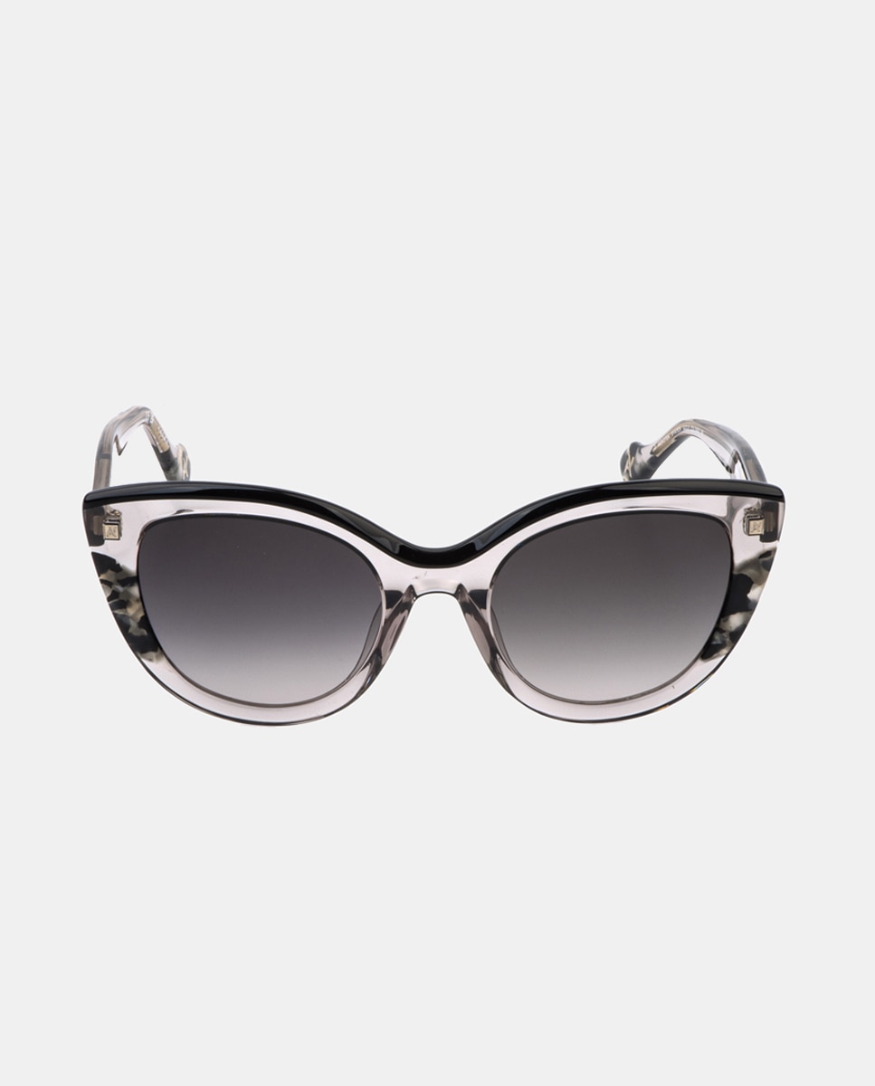 Imagen 1 de Gafa de sol de mujer mariposa en acetato con lente degradada Gris