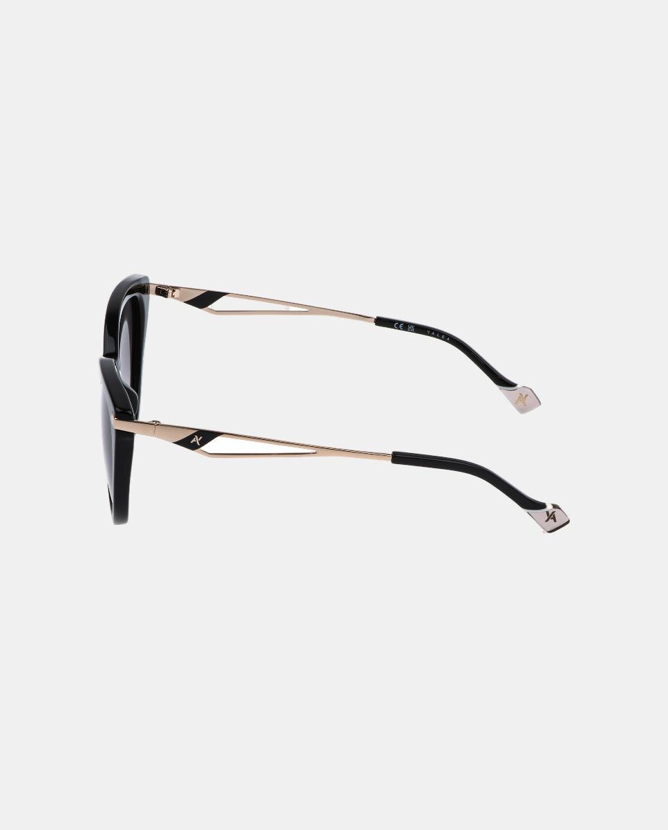 Imagen 2 de Gafa de sol de mujer mariposa en acetato con lente degradada - Yalea - Negro Negro