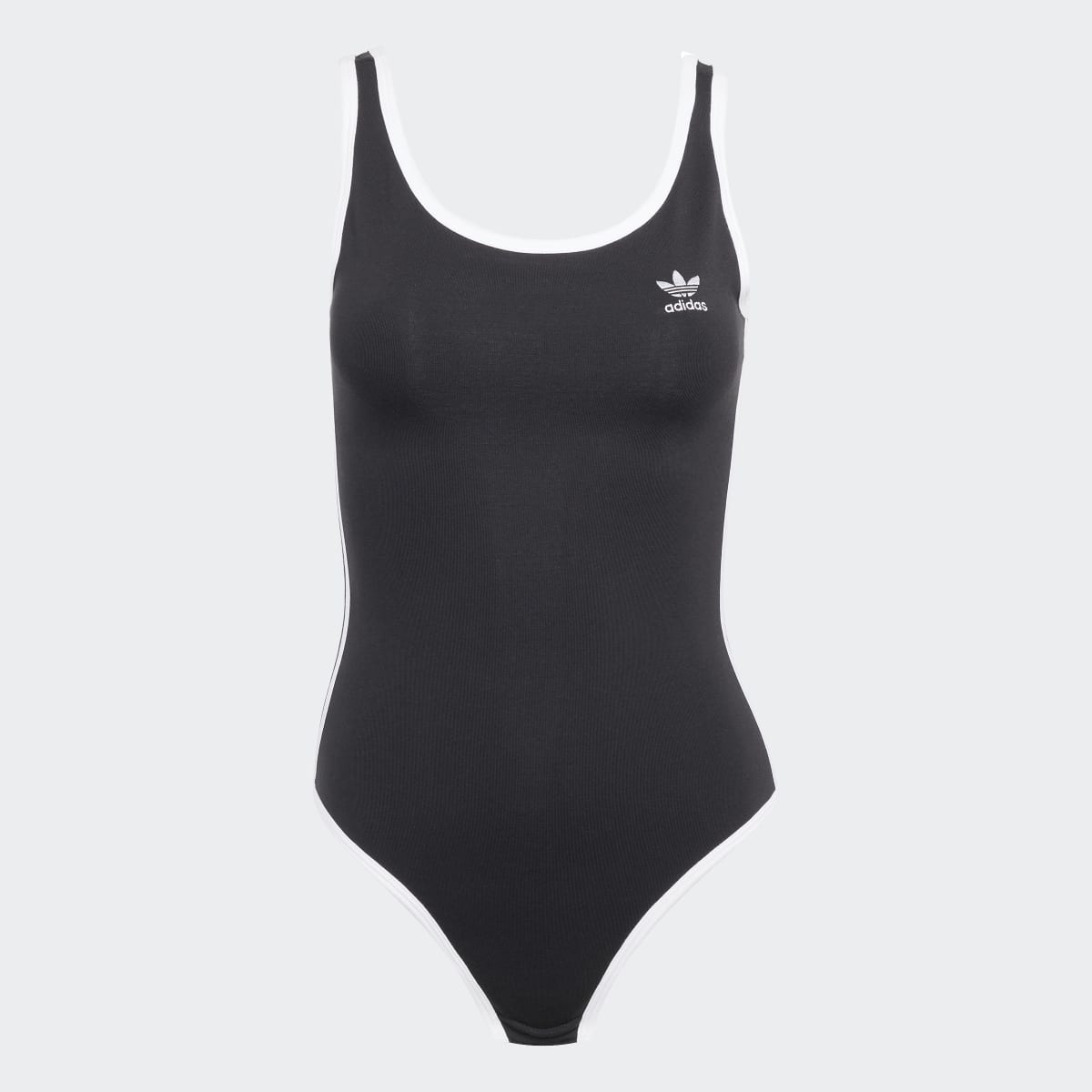 Body de Mulher Adicolor 3 Faixas Preto-6