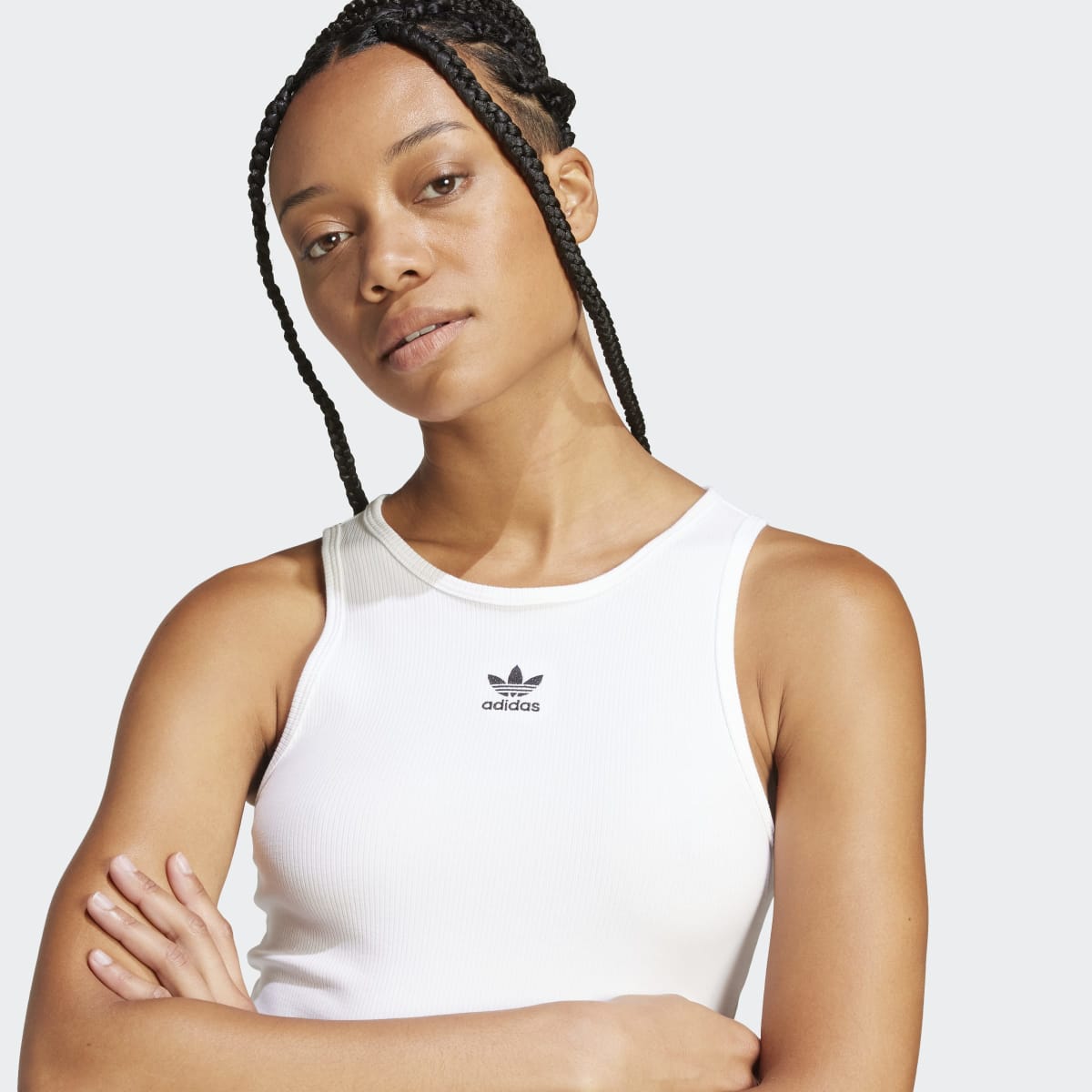 T-shirt de Mulher Trefoil Essentials Originals Branco-3