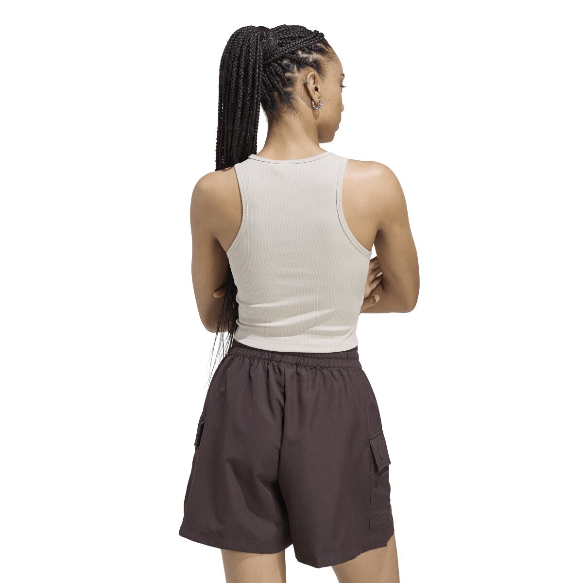 T-shirt de Mulher Trefoil Essentials Originals Bege-3