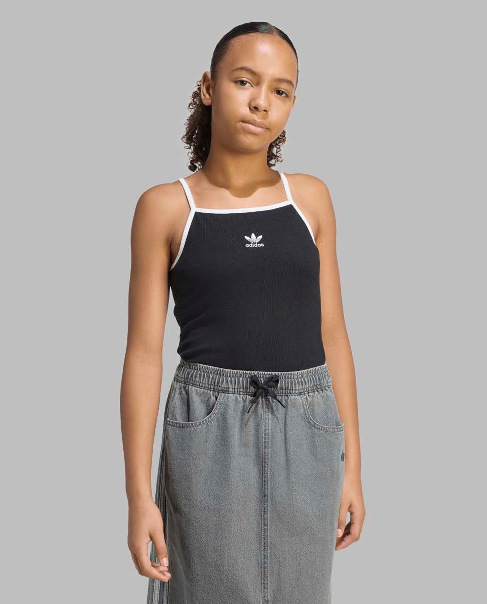 T-shirt de Menina Trefoil Essentials Originals Preto-1