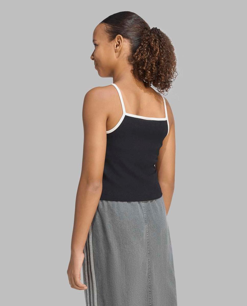 T-shirt de Menina Trefoil Essentials Originals Preto-2