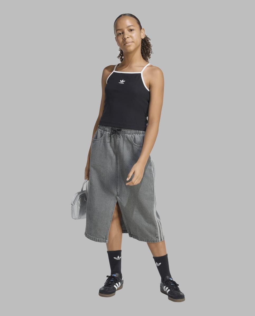 T-shirt de Menina Trefoil Essentials Originals Preto-3