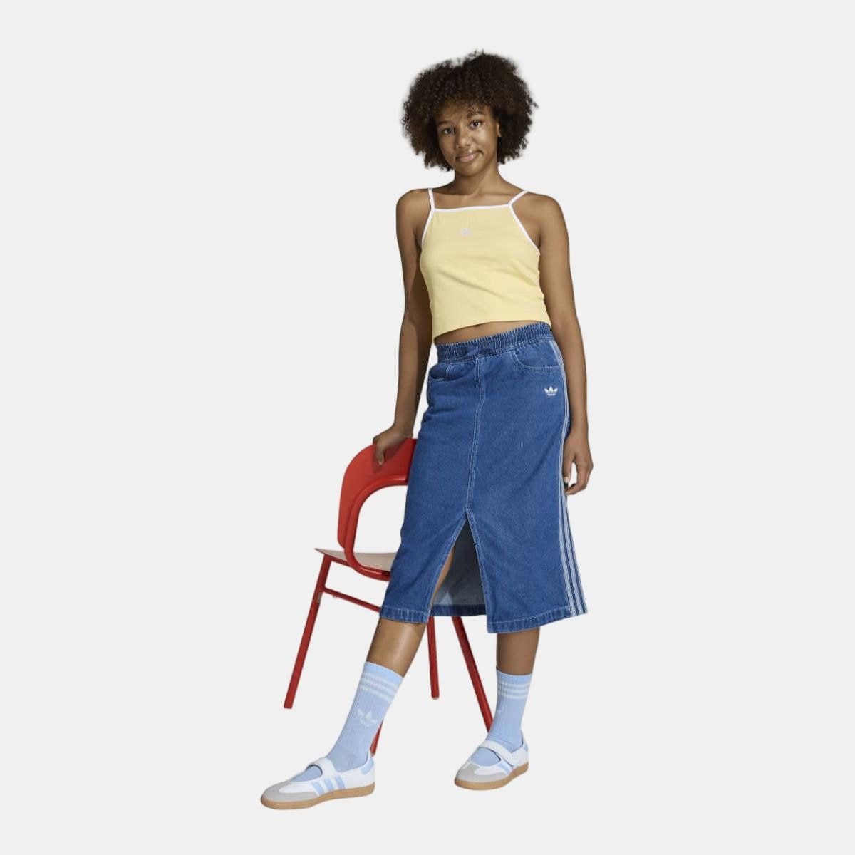 T-shirt de Menina Trefoil Essentials Originals Laranja-4