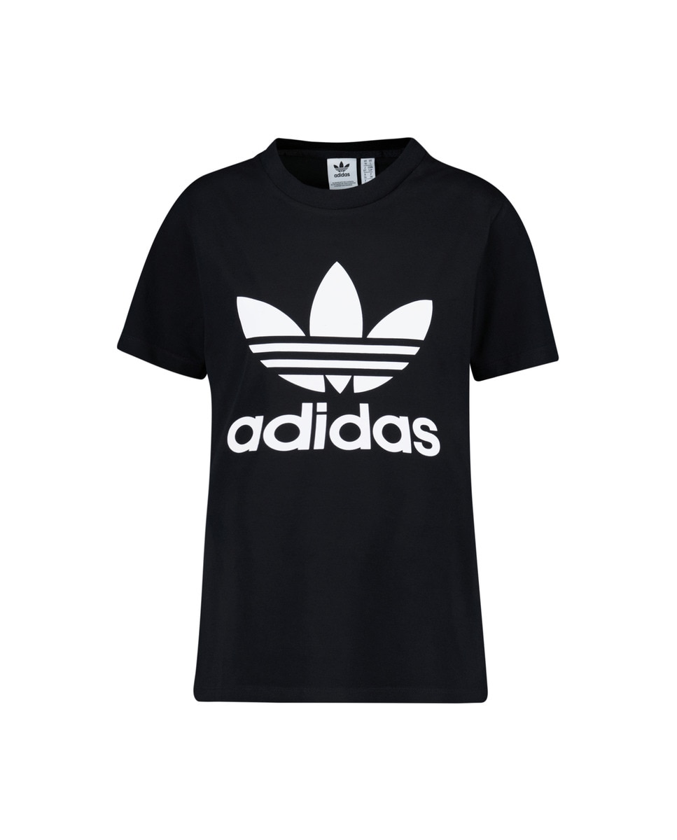 T-shirt de mulher Trefoil Adidas Originals Preto-2