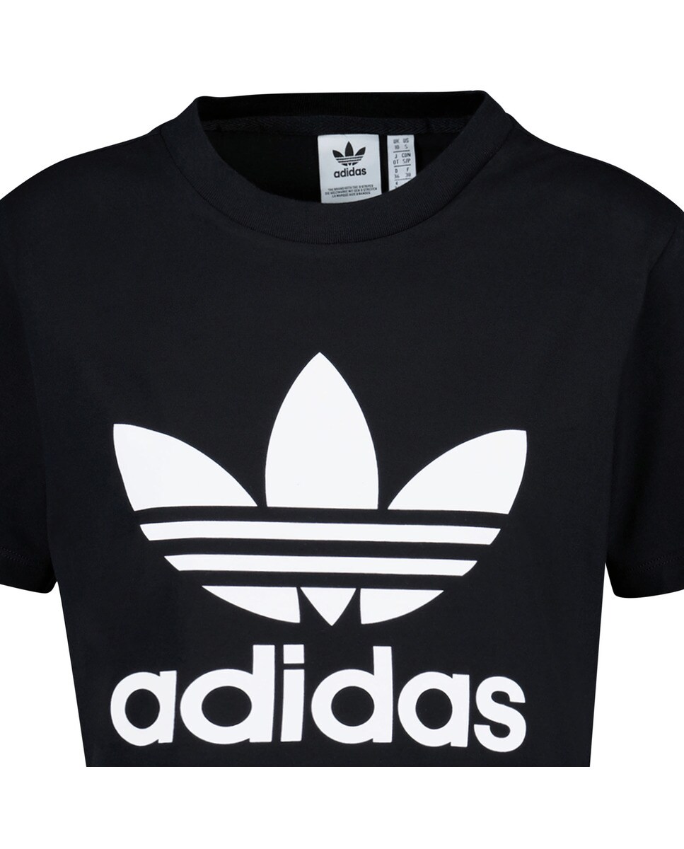 T-shirt de mulher Trefoil Adidas Originals Preto-3