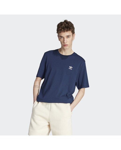 T-shirt de Homem Trefoil Essentials Originals Azul-marinho-1