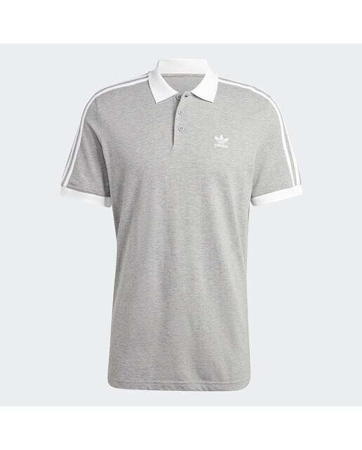 Polo de Homem Adicolor Classics 3 Faixas Originals Cinzento-6