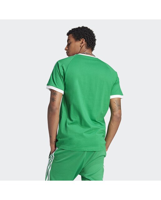 T-shirt de Homem Adicolor Classics 3 Faixas Verde-2