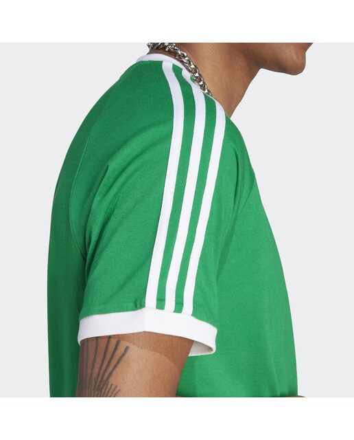 T-shirt de Homem Adicolor Classics 3 Faixas Verde-3