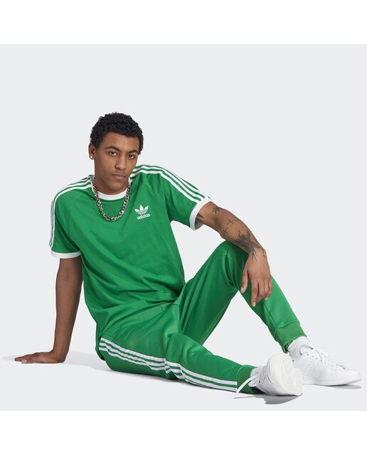 T-shirt de Homem Adicolor Classics 3 Faixas Verde-5