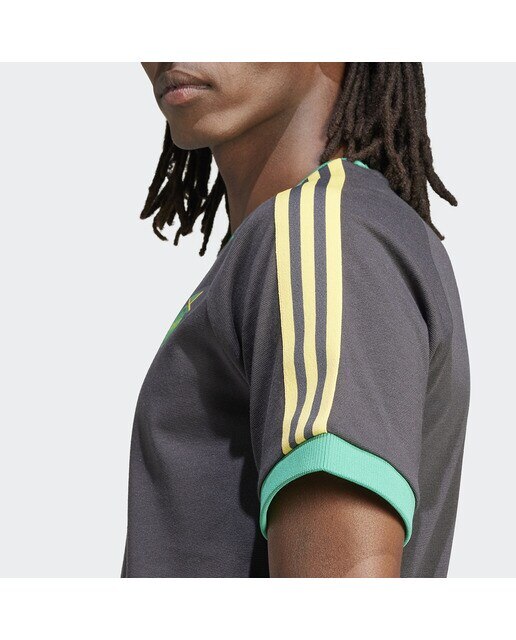 T-shirt de Homem Adicolor Jamaica 3 Faixas Originals Preto-3