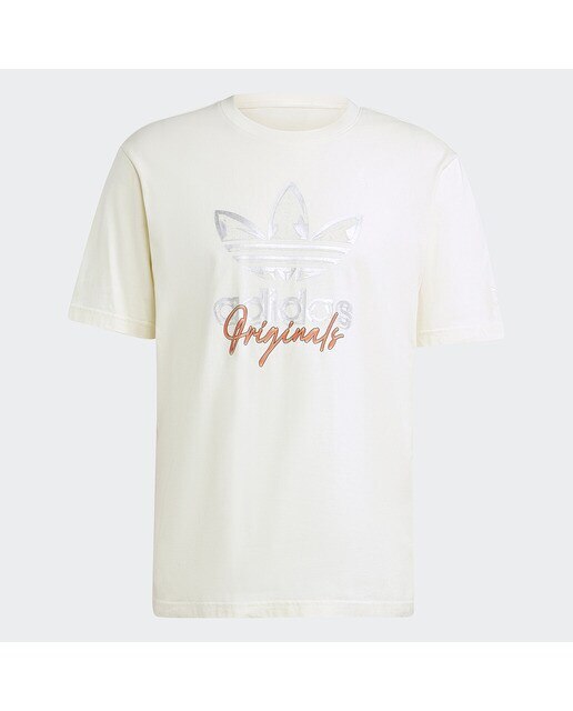 T-shirt de homem adidas Originals Bege-6