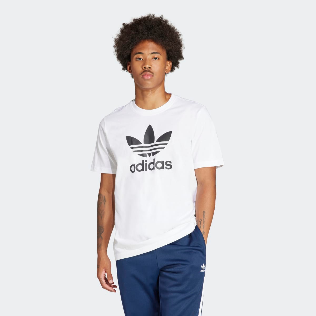 T-shirt de Homem Adicolor Trefoil Originals Branco-1