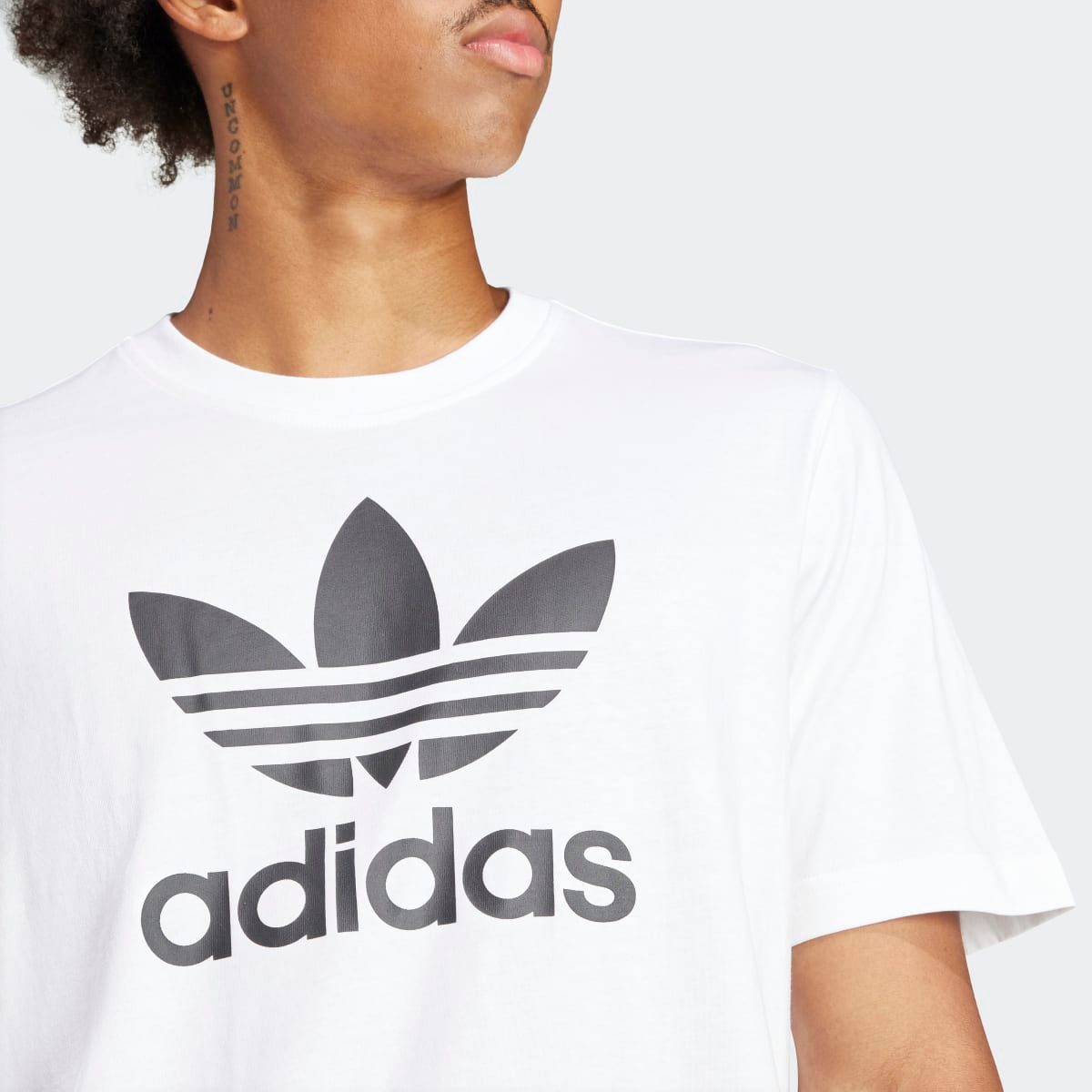 T-shirt de Homem Adicolor Trefoil Originals Branco-4