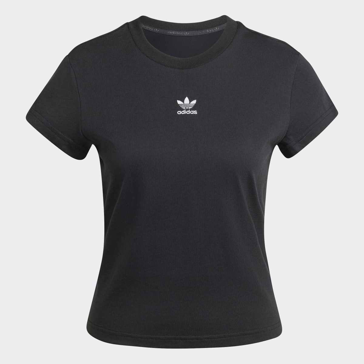 T-shirt de Mulher Trefoil Essentials Adidas Preto-6