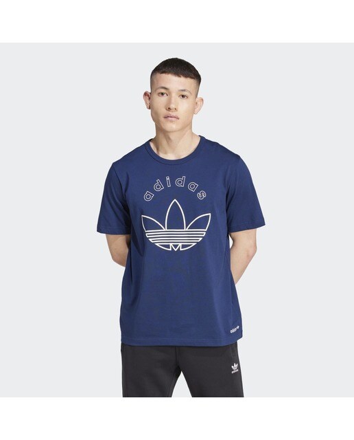 T-shirt de homem Graphic adidas Originals Azul-marinho-1