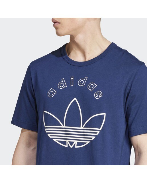 T-shirt de homem Graphic adidas Originals Azul-marinho-3