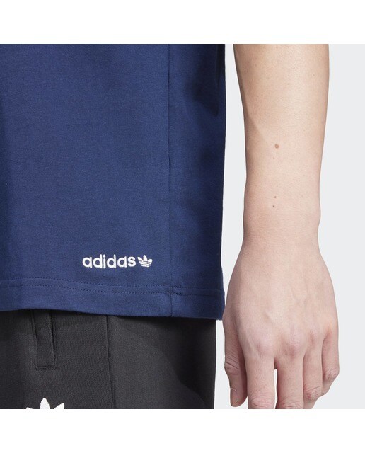T-shirt de homem Graphic adidas Originals Azul-marinho-4