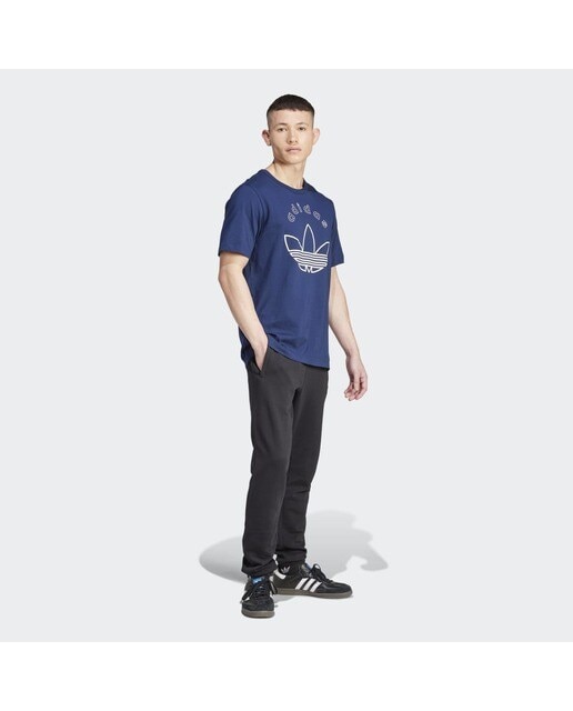 T-shirt de homem Graphic adidas Originals Azul-marinho-5