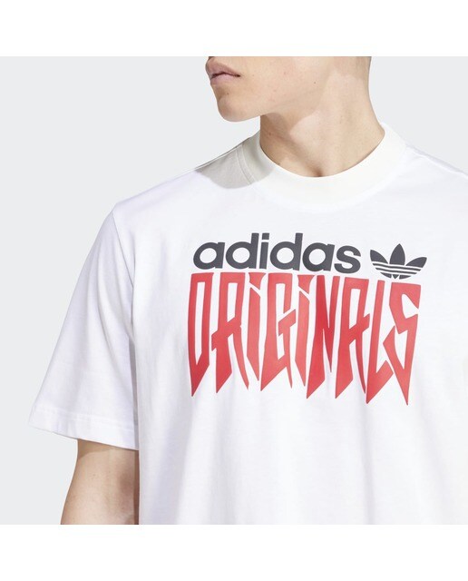T-shirt de Homem Graphic Loose Originals Branco-3