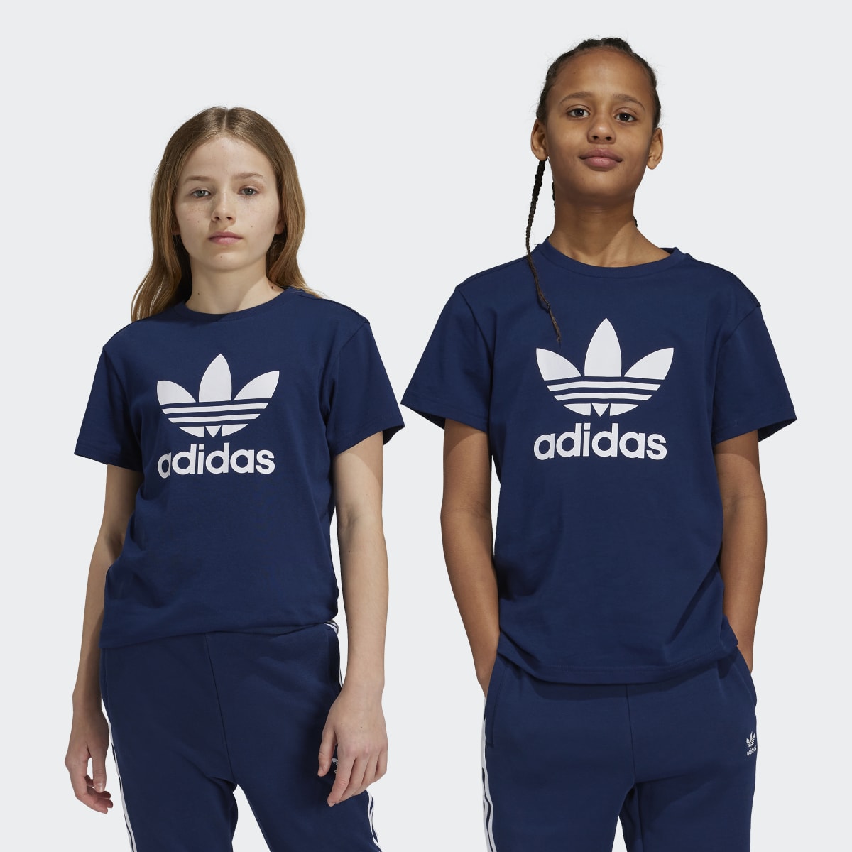 T-shirt de Criança Adicolor Trefoil Azul-1