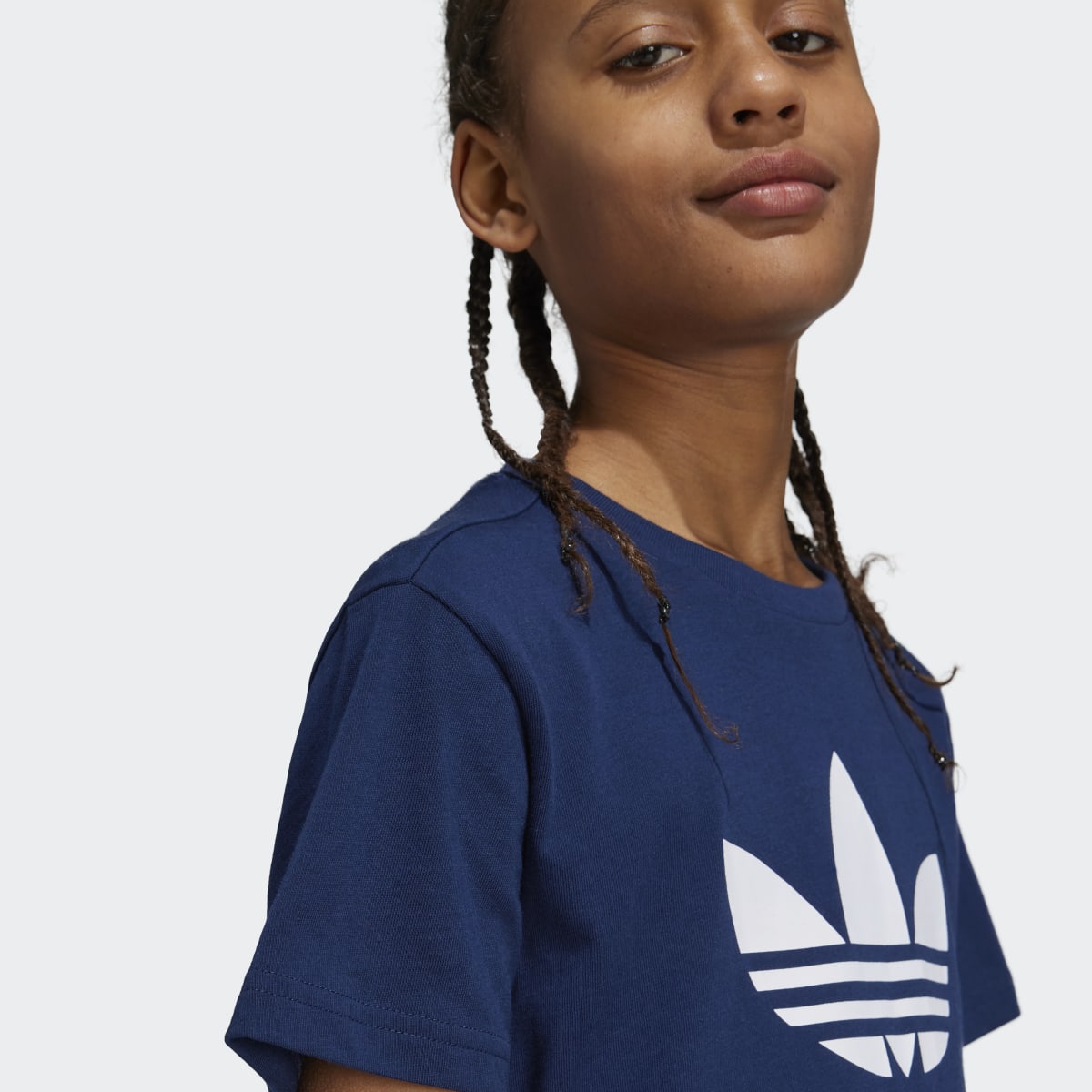T-shirt de Criança Adicolor Trefoil Azul-3