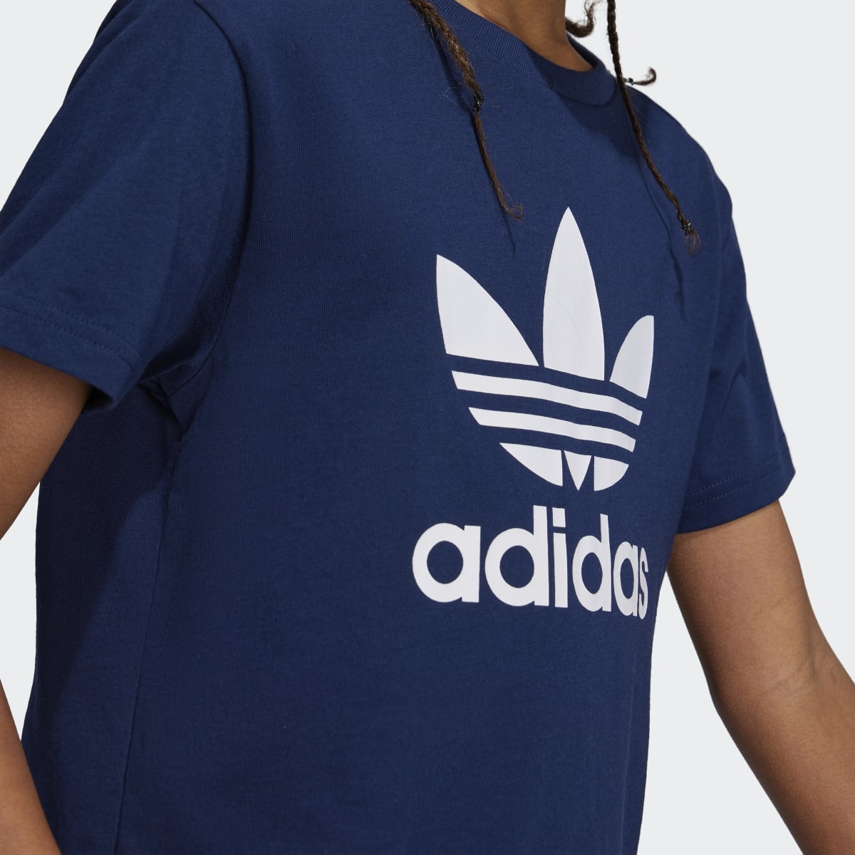 T-shirt de Criança Adicolor Trefoil Azul-4