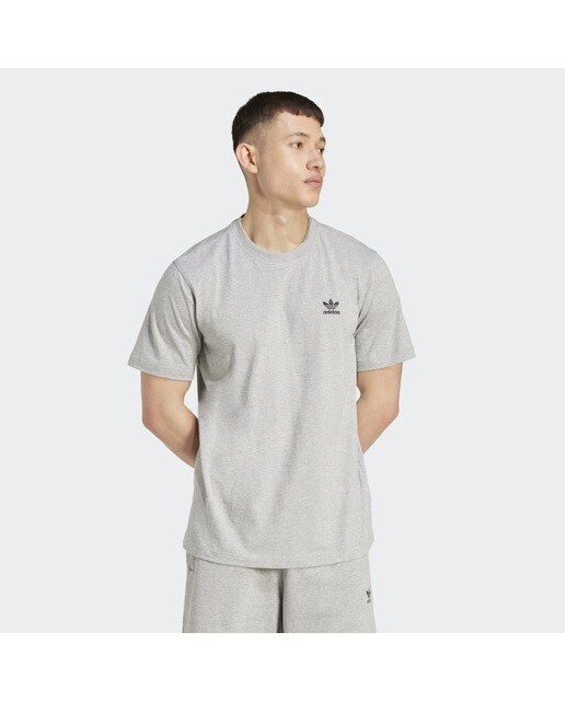 T-shirt de Homem Trefoil Essentials Originals Cinzento-1
