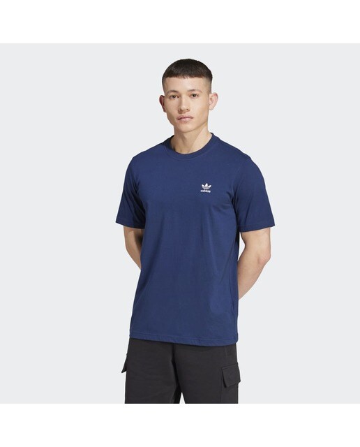 T-shirt de Homem Trefoil Essentials Originals Azul-marinho-1