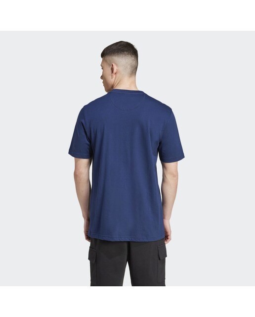 T-shirt de Homem Trefoil Essentials Originals Azul-marinho-2