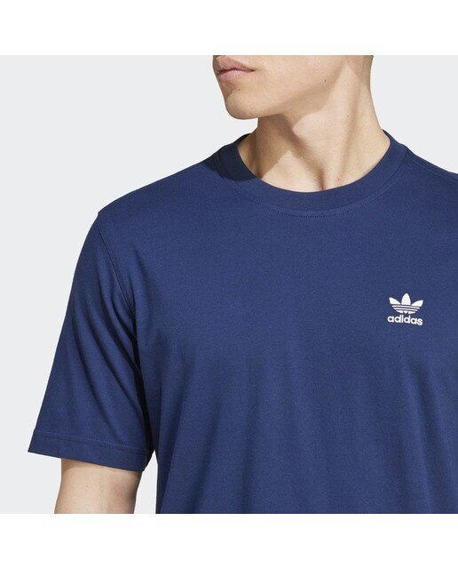 T-shirt de Homem Trefoil Essentials Originals Azul-marinho-3