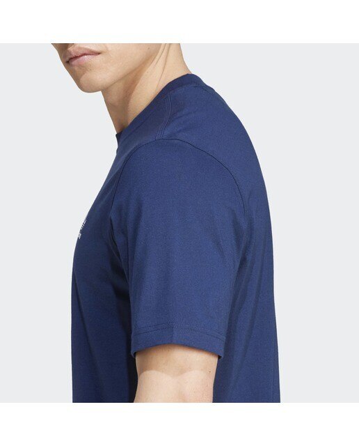 T-shirt de Homem Trefoil Essentials Originals Azul-marinho-4