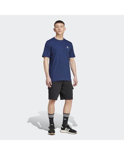T-shirt de Homem Trefoil Essentials Originals Azul-marinho-5
