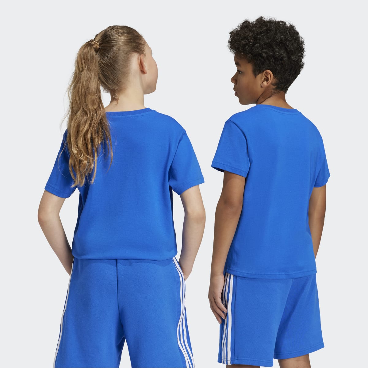 T-shirt de criança Trefoil adidas Originals Azul-2