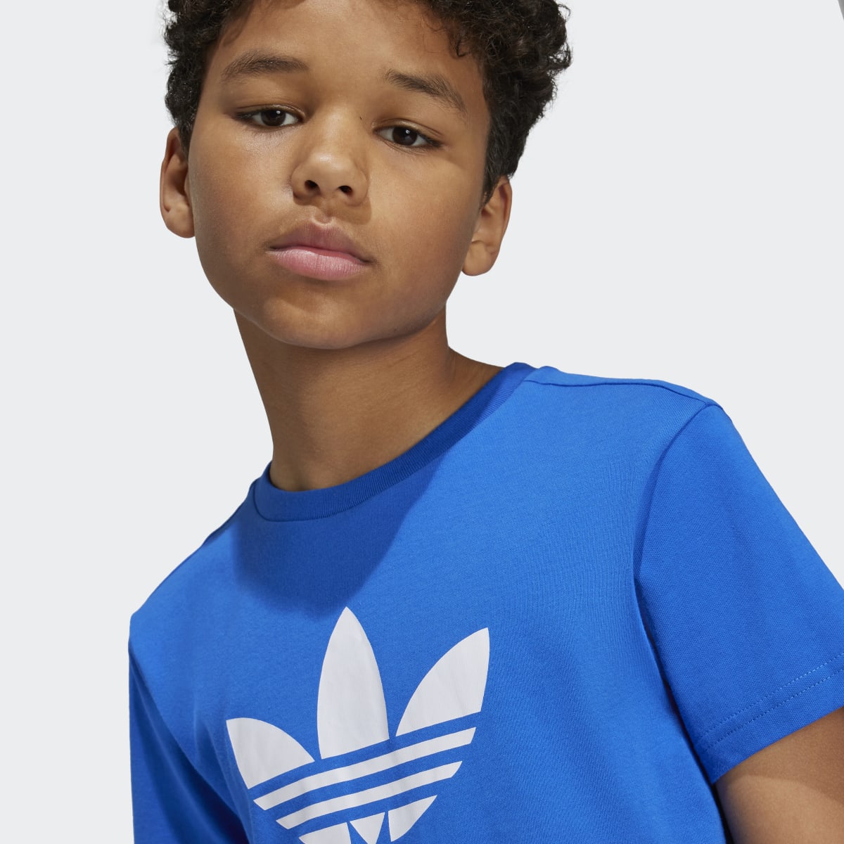 T-shirt de criança Trefoil adidas Originals Azul-3