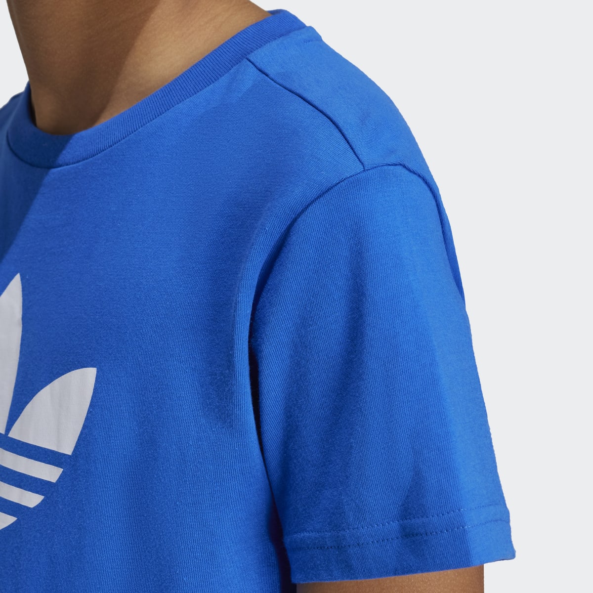 T-shirt de criança Trefoil adidas Originals Azul-4