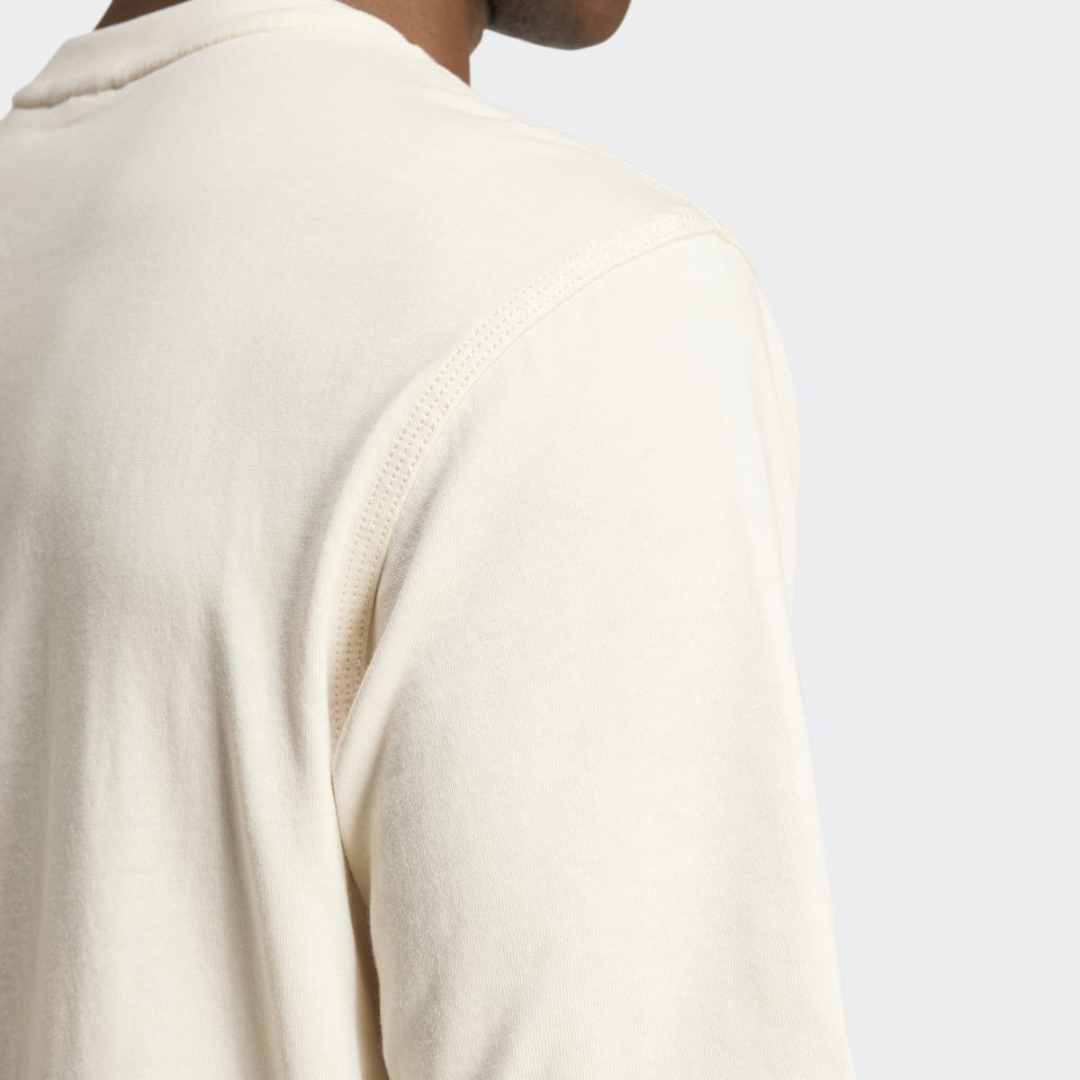 T-shirt de Homem Trefoil Essentials Branco-4